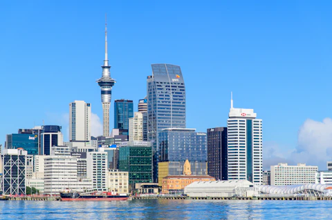 オークランドの観光スポットの風景