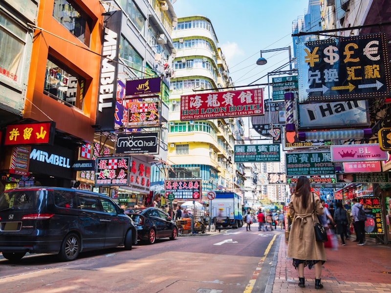 旧市街がテーマ!尖沙咀エリア中心部のスタイリッシュなホテルに宿泊。ベッド2台確約