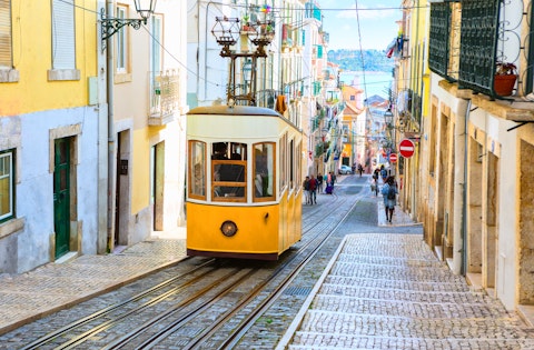 リスボンの観光スポットの風景
