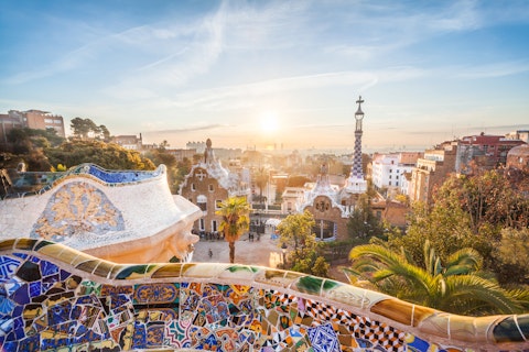 バルセロナの観光スポットの風景