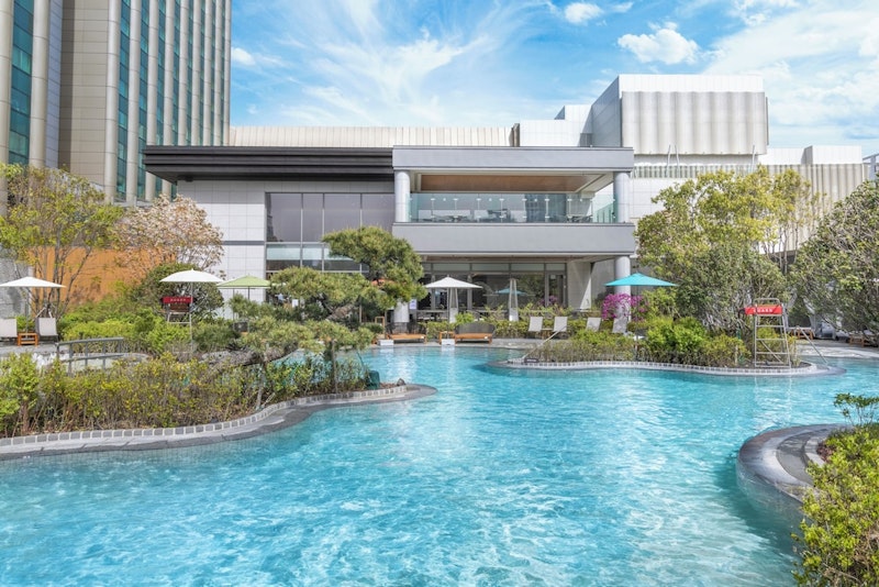 並び席確約🎈釜山最大級の5つ星ホテルに宿泊！館内施設が大充実でファミリーおすすめプラン