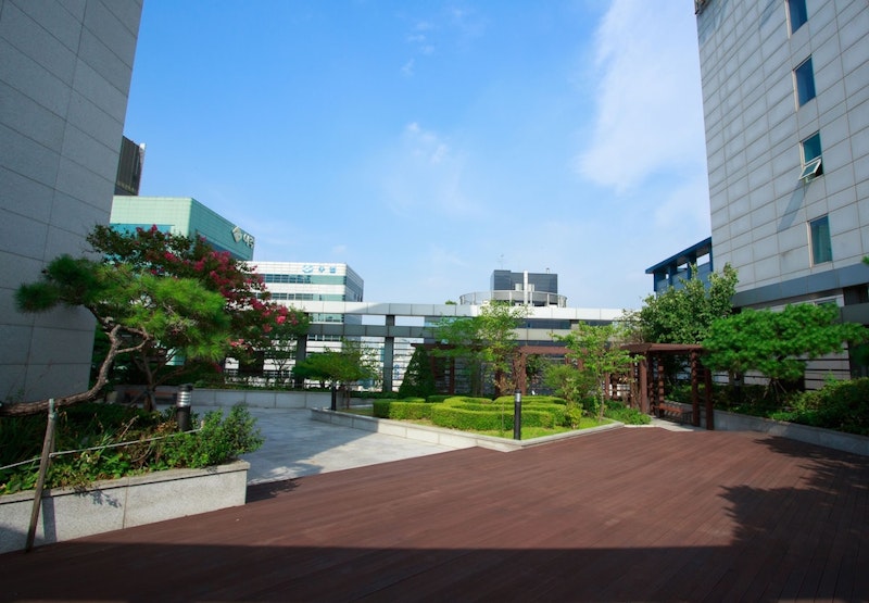 ミニキッチン完備!江南駅から徒歩5分のレジデンシャルホテル滞在。金浦着で便利