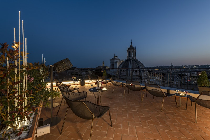 ローマの街のパノラマビューを堪能できるテラスつきホテルにステイ!