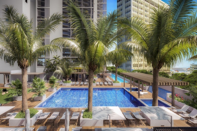 毎朝食つき！30階以上のキッチン付き！景色も味わうハワイ旅。JALビジネスクラス