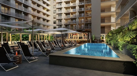 先着100組!2/7(土)販売スタート🎉JAL利用ベッド2台確約!ワイキキの街並みに溶け込むジュニアスイートに宿泊