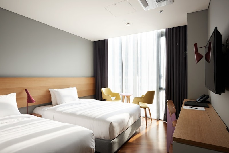 4日前まで予約OK!フィットネスセンターやコインランドリー併設のホテルにステイ