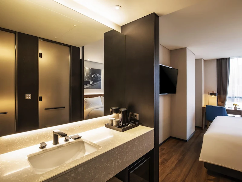 観光後すぐ戻れる立地が自慢!弘大入口駅すぐの4つ星ホテルに宿泊。金浦着で便利