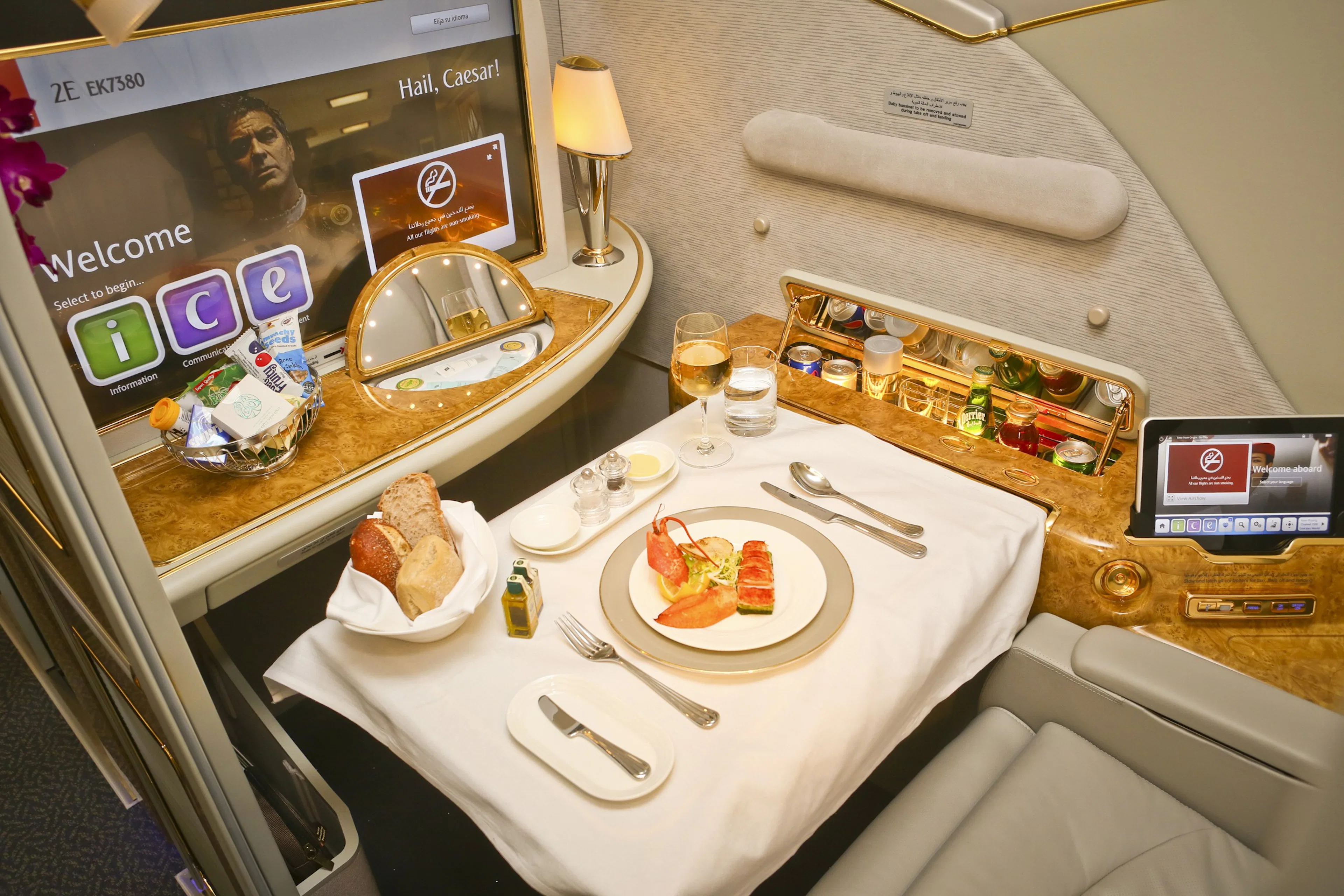 エミレーツ航空の機内食
